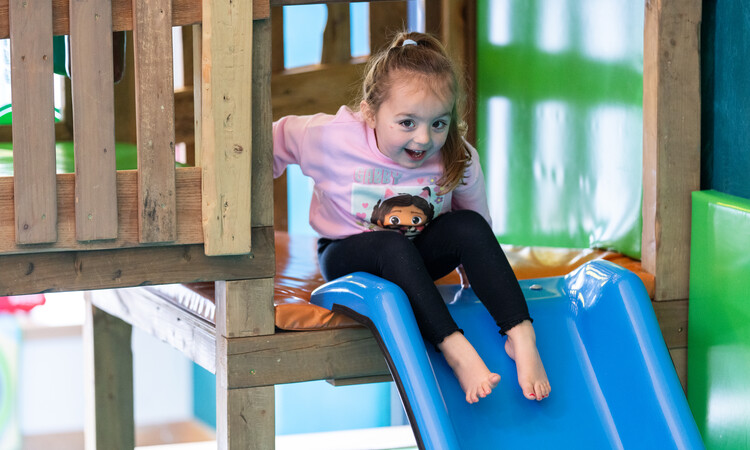 Kasey on slide
