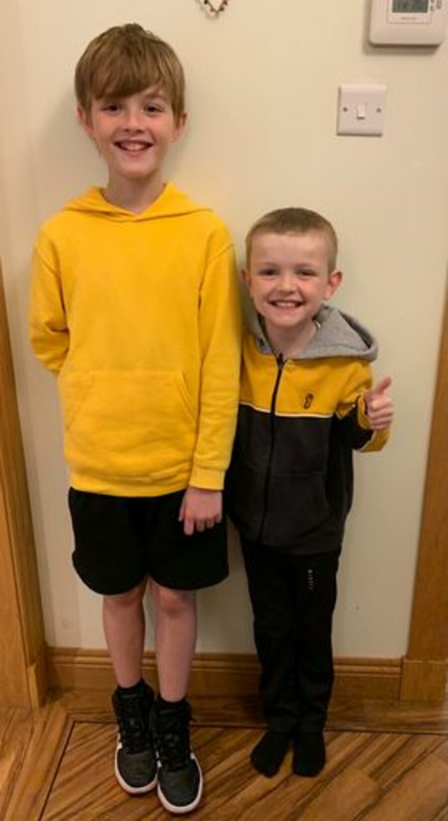 David with brother